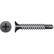 STRONG-POINT Self-Drilling Screw, #6-20 x 1-1/4 in, Phosphate Coated Steel Phillips Drive D614